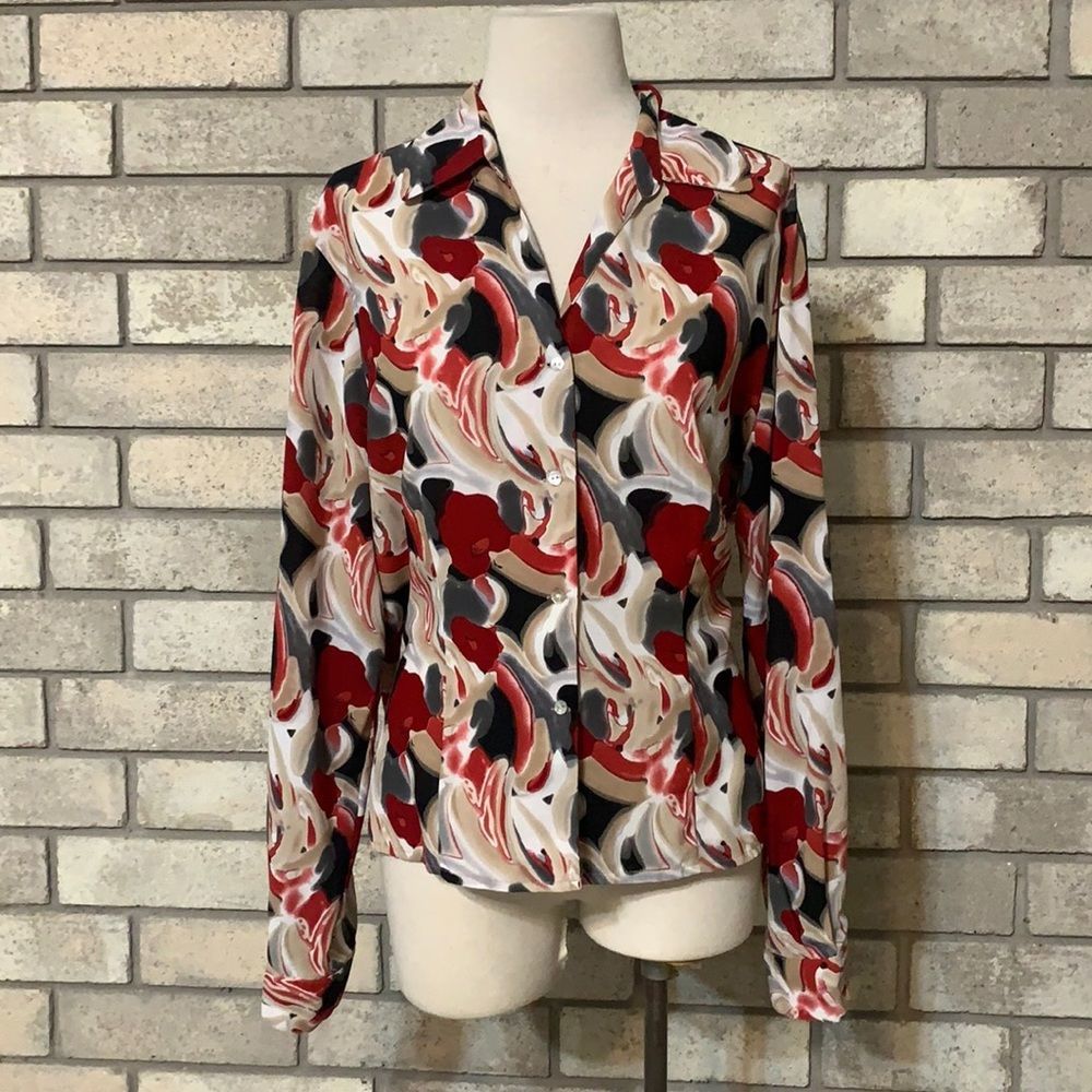button down blouse xl